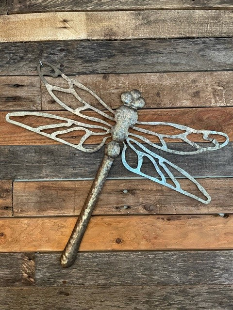DRAGONFLY CUTOUT WINGS GALVANIZED 154376 STORE ITEMS Plant Detectives   